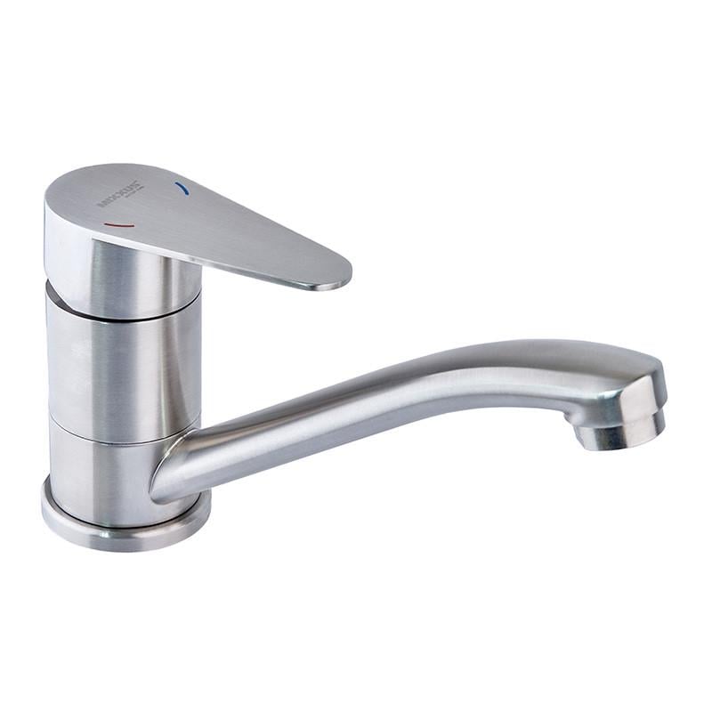 Змішувач для умивальника MIXXUS NEO-004-15cm Нержавіюча сталь (MI6179)