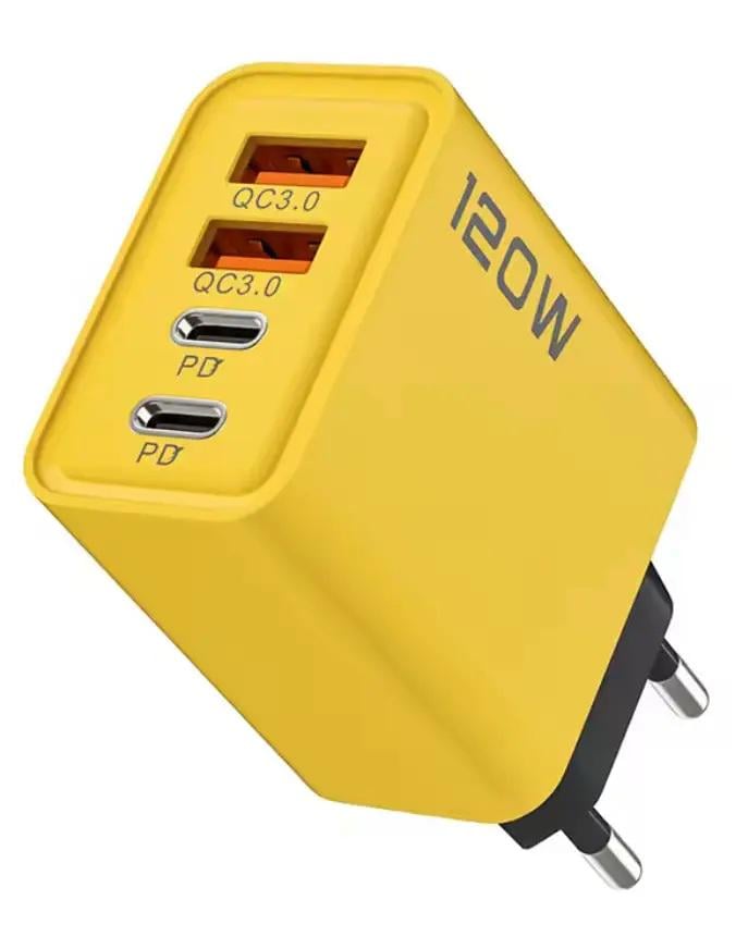 Зарядний пристрій 2хUSB/2хType-C/PD/QC 3.0/120 W - фото 3 Зарядний пристрій 2хUSB/2хType-C/PD/QC 3.0/120 W - фото 3