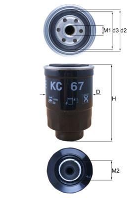 Фильтр топлива Knecht KC67 - фото 2
