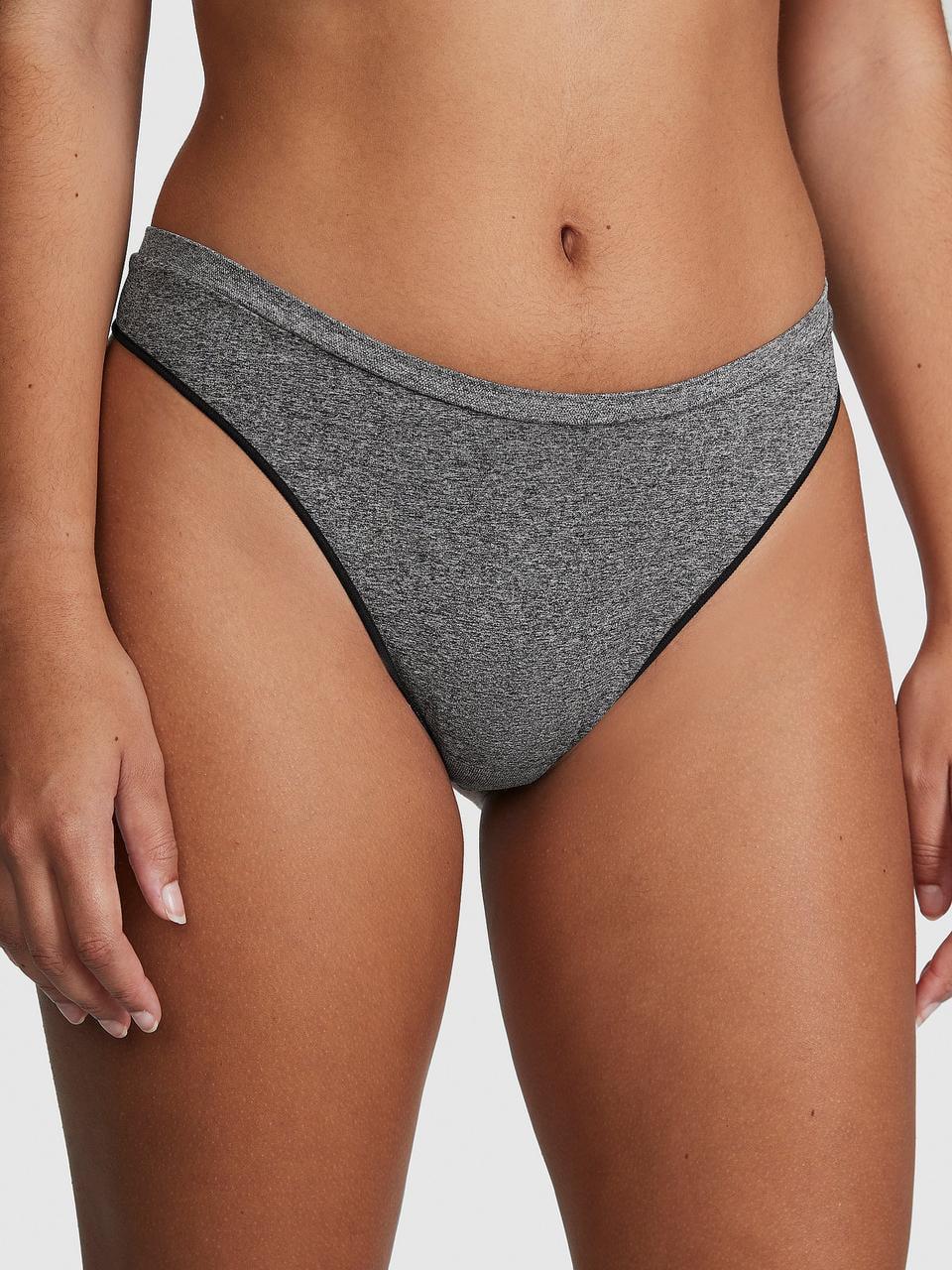 Трусики женские Victoria's Secret Seamless High-Leg Thong XS Серый (2784474340)