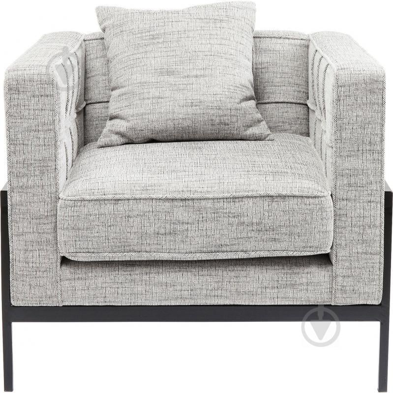 Мягкое кресло на металлическом каркасе JecksonLoft Непа Серый 0170