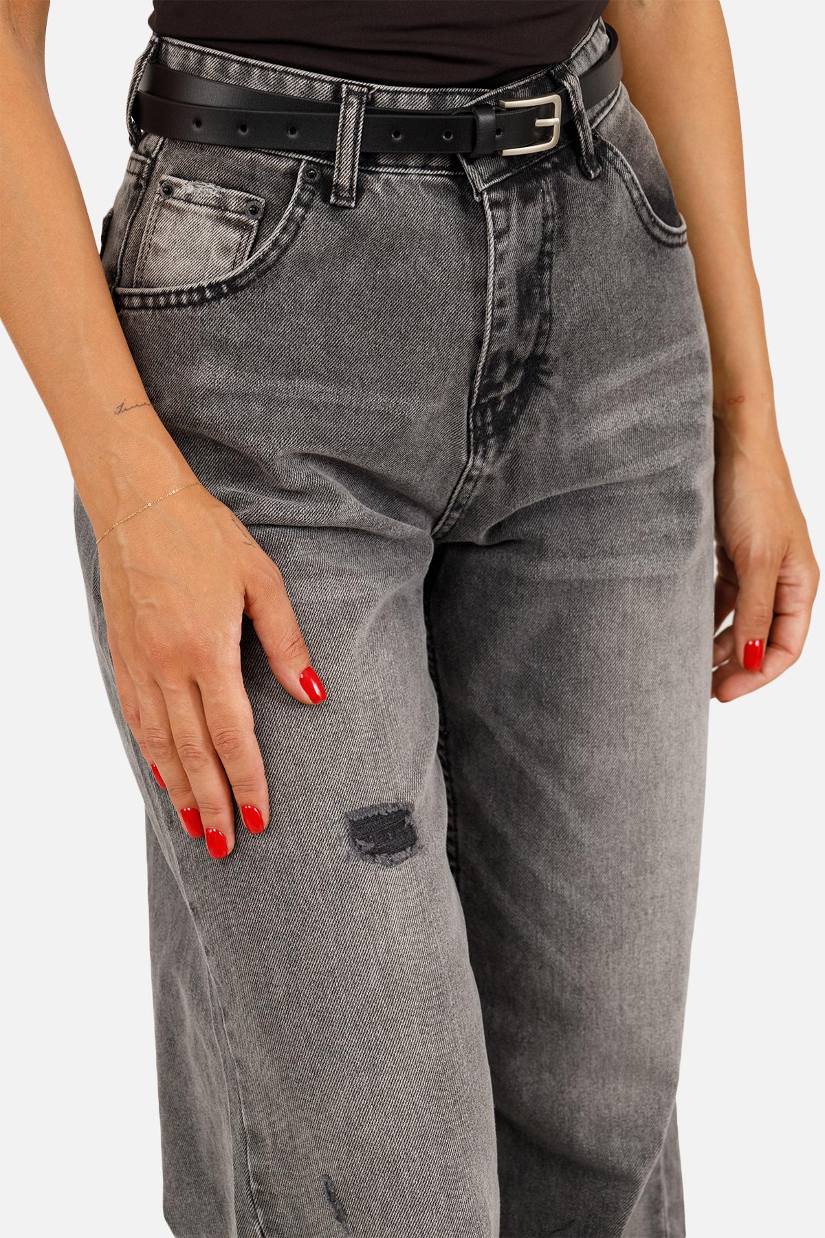 Джинсы женские Baggy ЦБ-00257430 р. 52 Темно-серый (SKT001013058) - фото 4 Джинсы женские Baggy ЦБ-00257430 р. 52 Темно-серый (SKT001013058) - фото 4