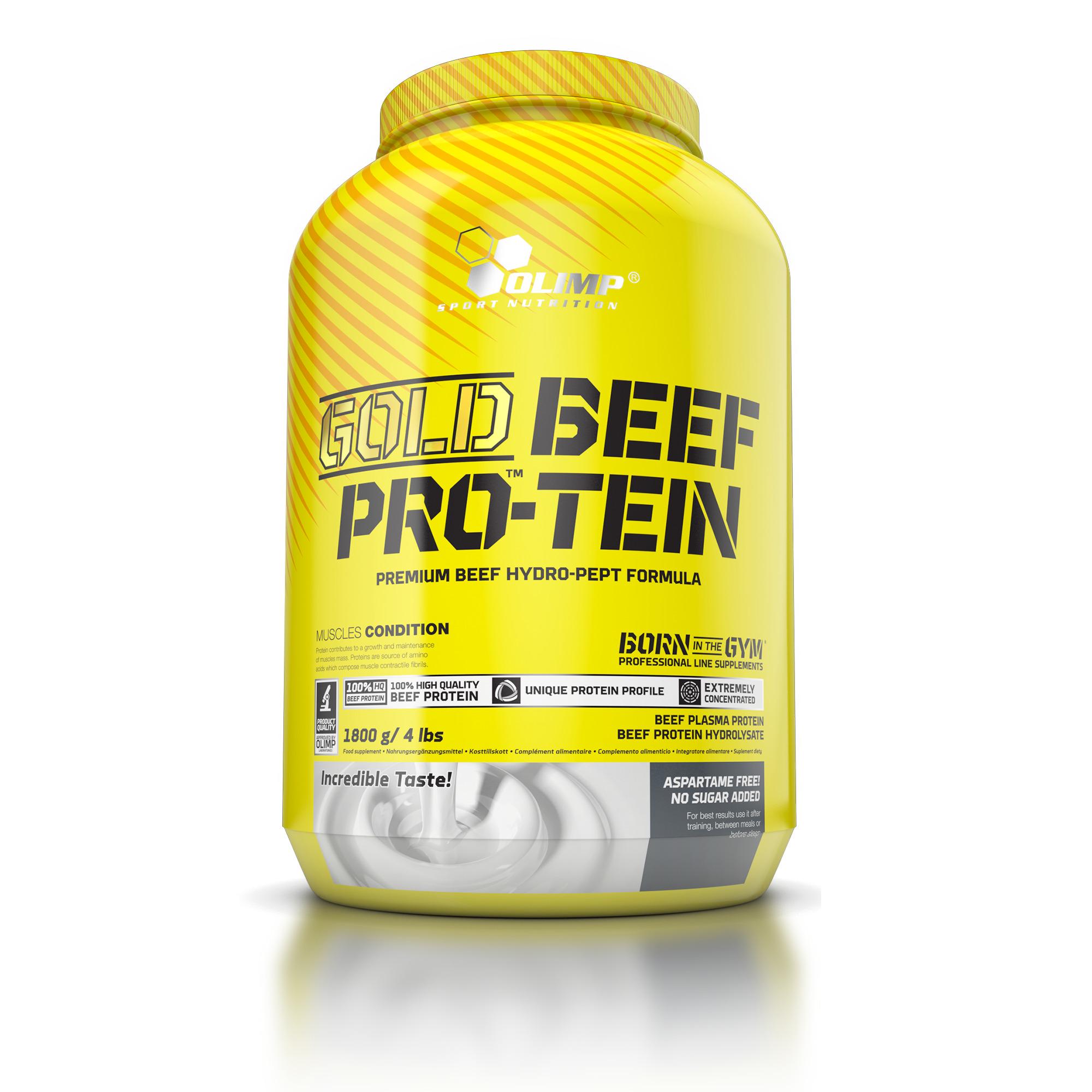 Протеїн яловичий Olimp Gold Beef Pro-Tein полуниця 1800 г Протеїн яловичий Olimp Gold Beef Pro-Tein полуниця 1800 г