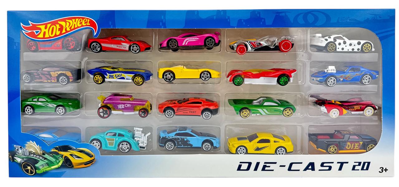 Ігровий набір машинок Hot Wheel DIE-CAST 20 шт. (789-20)