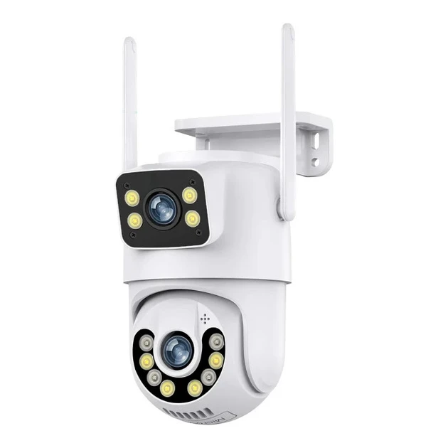 Камера видеонаблюдения Q13 с Wi-Fi 2 линзы по 3MP и ночным видением iCSee (9931)