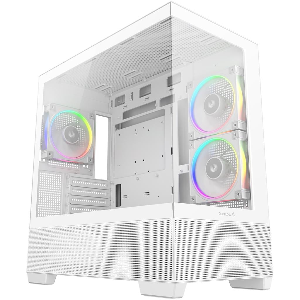 Корпус для ПК Deepcool CG380 3F Mini-Tower PSU MicroATX/Mini-ITX ARGB White (R-CG380-WHAGM3-G)
