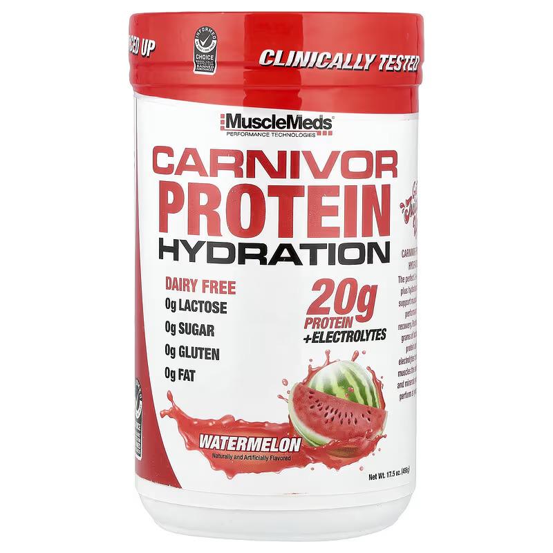 Протеин MuscleMeds Carnivor Protein Hydration Watermelon 496 г Протеин MuscleMeds Carnivor Protein Hydration Watermelon 496 г