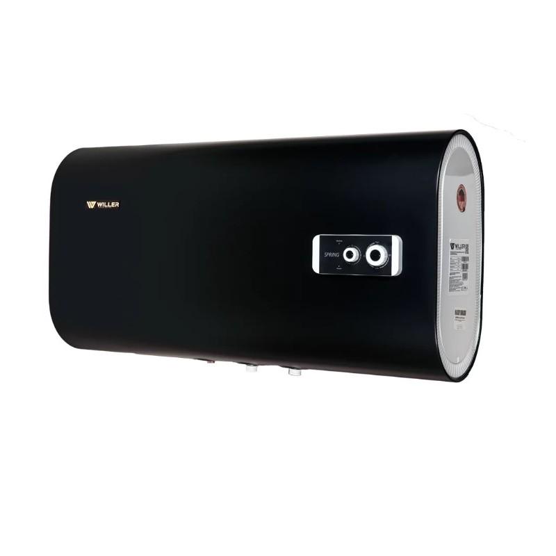 Бойлер Willer EH50R Spring горизонтальний на 50 л з мокрим теном Чорний матовий (33034)