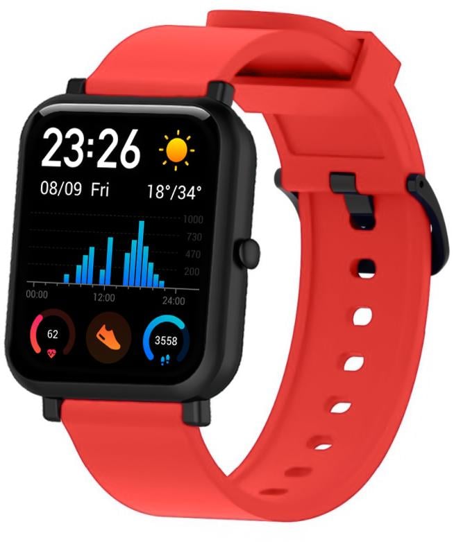 Ремінець силіконовий Like для Amazfit GTS Red (13176-2D)
