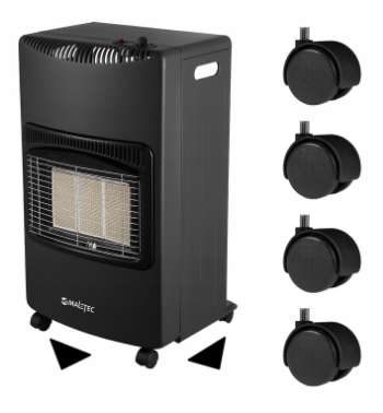Газовий обігрівач Maltec GAS-500WT економний 4200 Вт Чорний - фото 2
