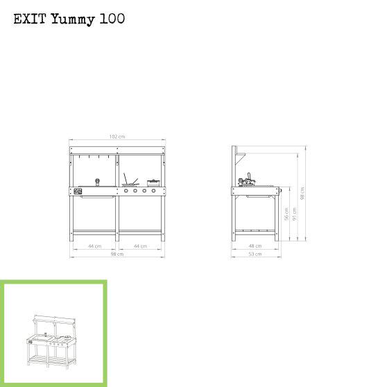 Игровая кухня EXIT Yummy 100 деревянная (EXITghd332) - фото 3