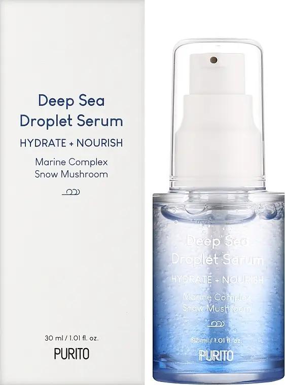 Сироватка для обличчя зволожуюча PURITO Deep Sea Droplet Serum для пружності шкіри з морською водою 30 мл (847_1779)
