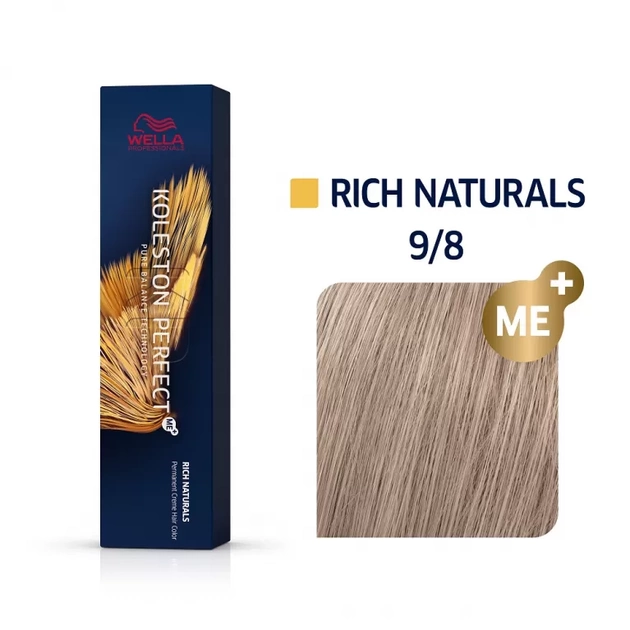 Краска для волос Wella Professionals Koleston Perfect ME+Rich Naturals 9/8 Lichtblond perl 60 мл - фото 2