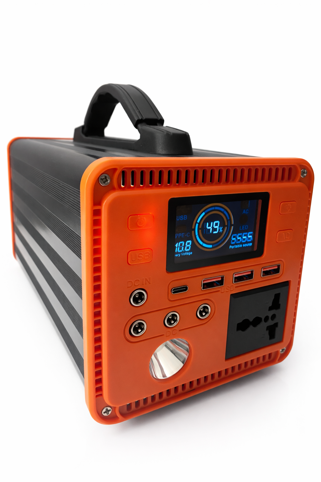 Зарядна станція 100Wh 300W чиста синусоїда Type-C з ліхтарем (ES02-M)