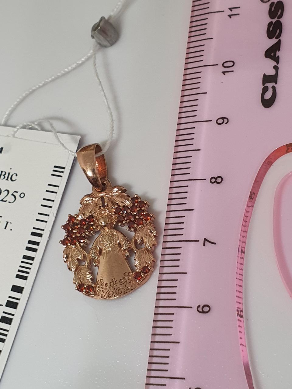 Кулон срібло лялька Мотанка в калині позолота 925 проби (2757838885) - фото 4 Кулон срібло лялька Мотанка в калині позолота 925 проби (2757838885) - фото 4