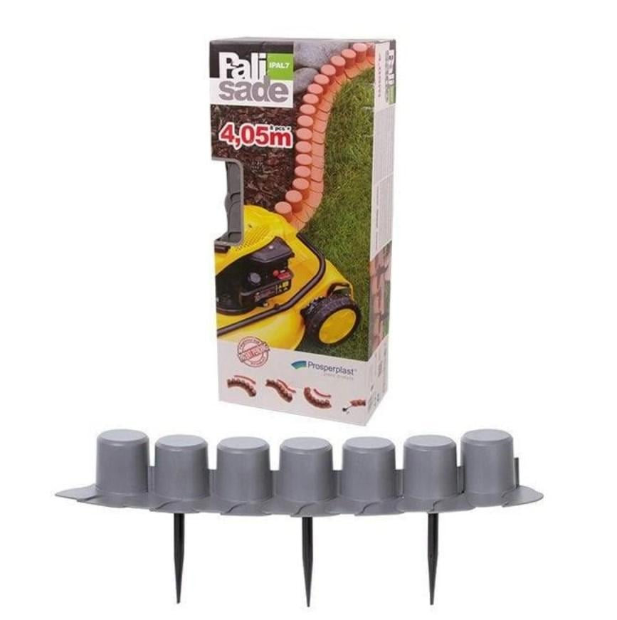 Бордюр садовый Prosperplast Palisada ogrodowa 4,05 м Серый (IPAL7-S433)