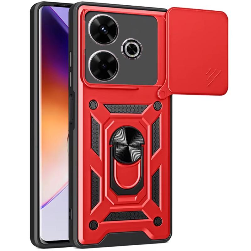 Ударостійкий чохол Camshield Serge Ring для Xiaomi Redmi 13 4G / Poco M6 4G Червоний