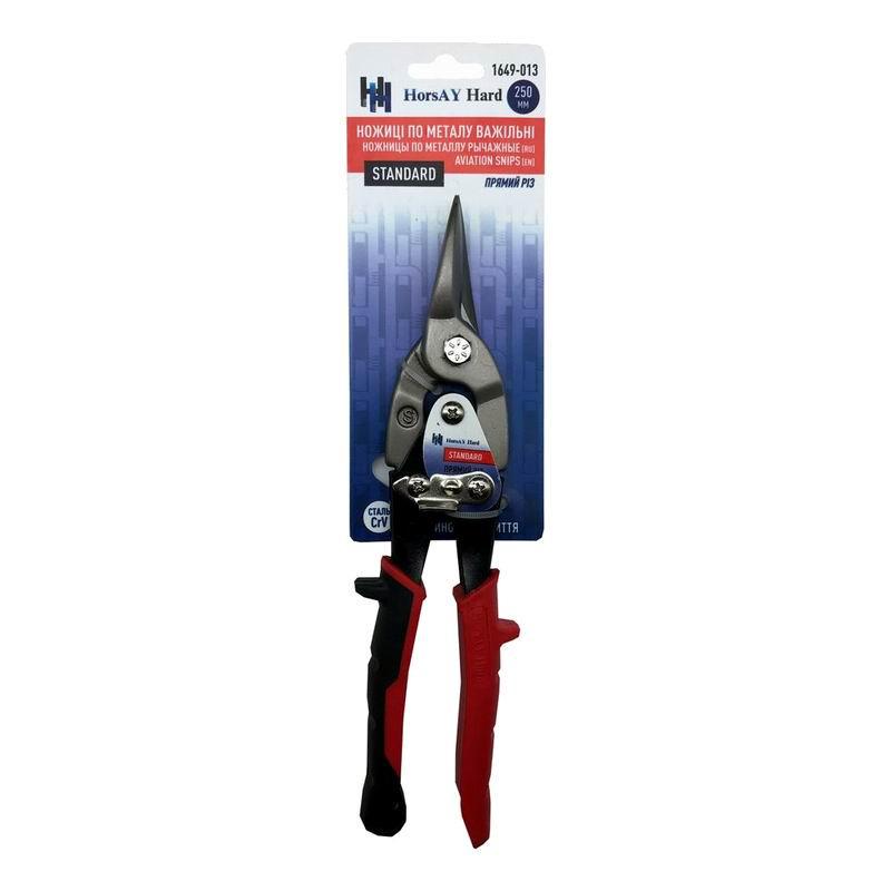 Ножиці для металу важільні HorsAY Hard STANDART CrV сатинове покриття 250 мм (1649-013) - фото 6