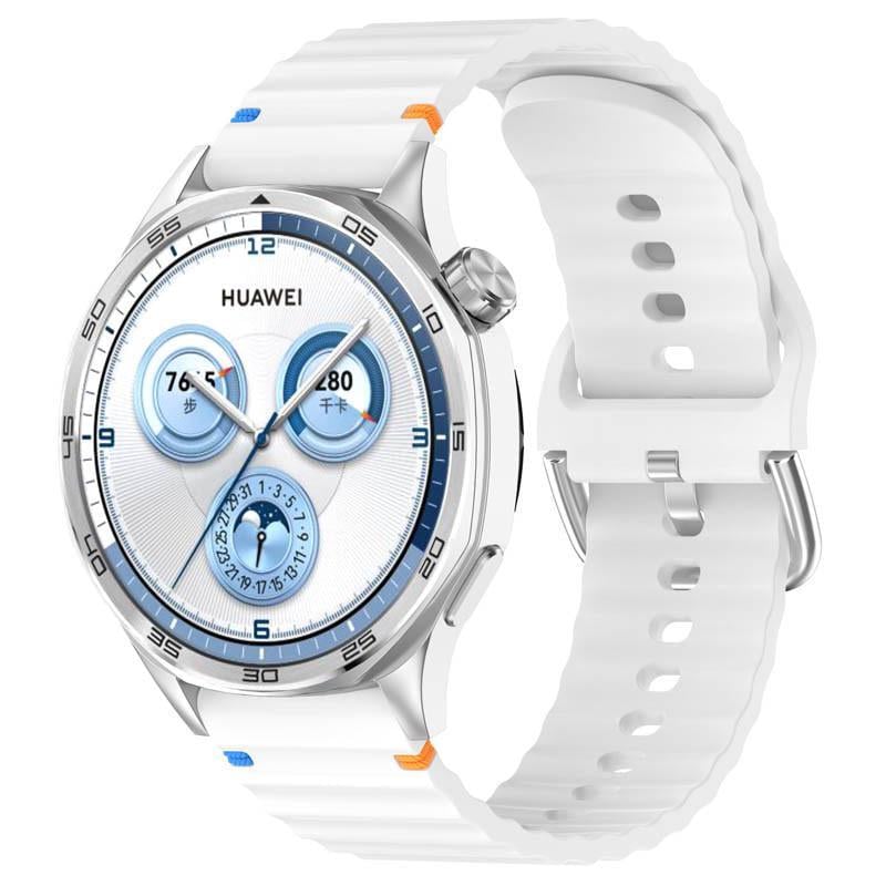 Ремінець силіконовий Wavy для Smart Watch 22 мм White (00000077066_11)