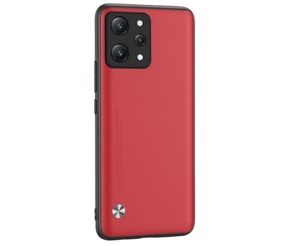 Кожаный чехол - накладка CODE Tactile Experience для Xiaomi Redmi 12 Красный