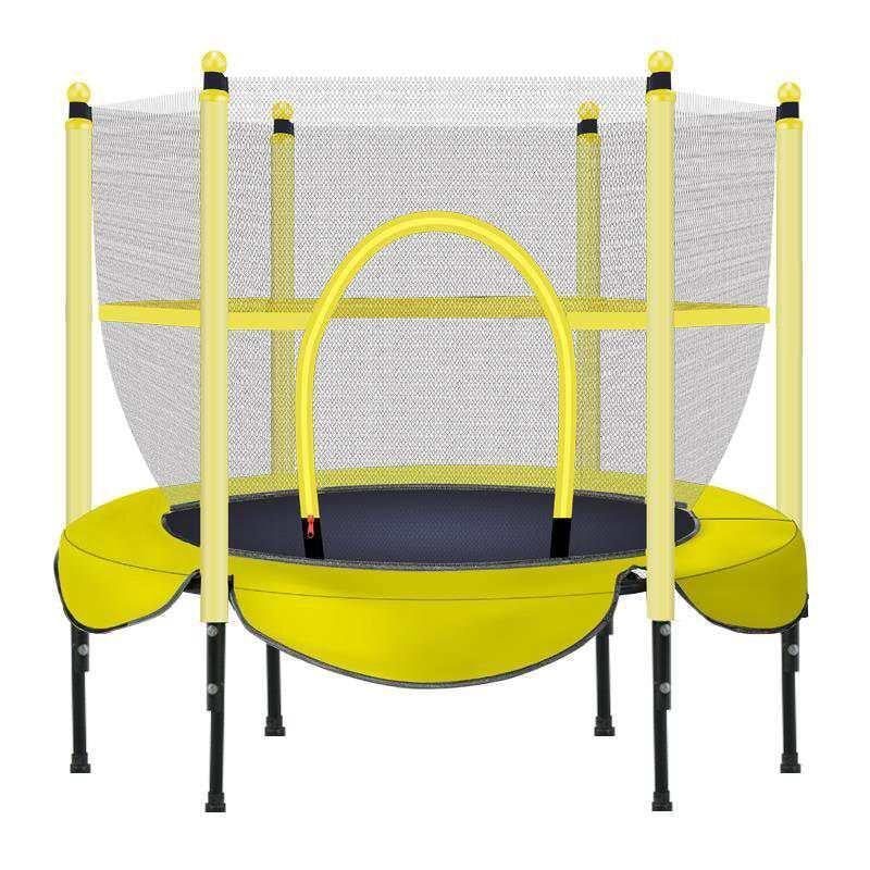 Батут Tilly круглый с сеткой 60" 150 см Желтый - фото 1