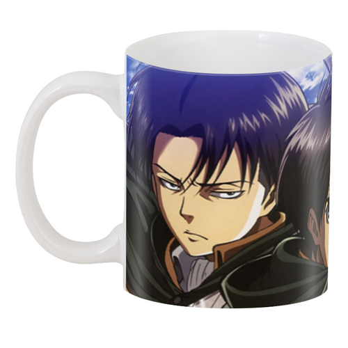 Чашка Geek Land Белый Атака Титанов Attack on Titan Микаса Леви Эрен