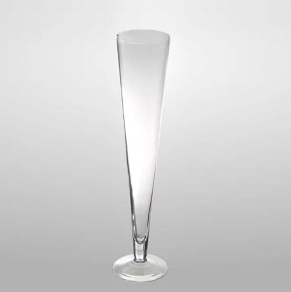 Ваза стеклянная Flora Стожек H 40 см (2924)