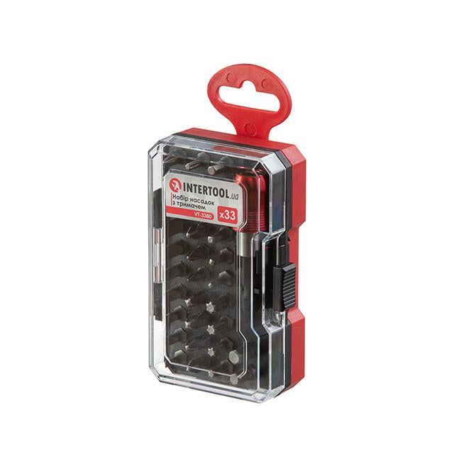 Набор отверточных насадок с держателем Intertool VT-3380 33 пр.