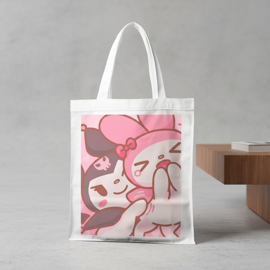 Сумка-шопер Onegai My Melody из габардина Белый (29672)