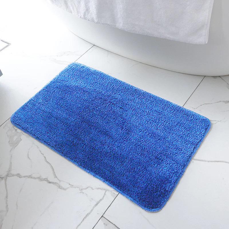 Килимок для ванни та душу Bathlux м'який тканинний 80х50 см Синій