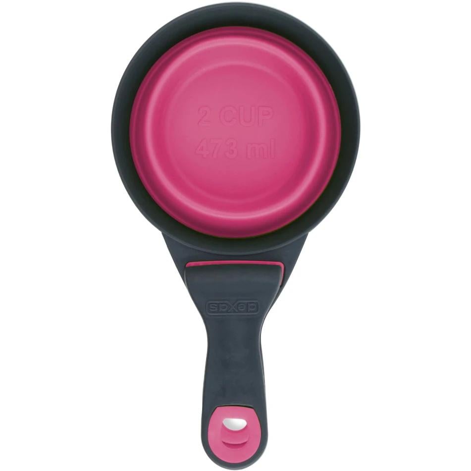 Мерный стакан для корма Dexas Collapsible KlipScoop с клипсой 480 мл Розовый (dx30734)