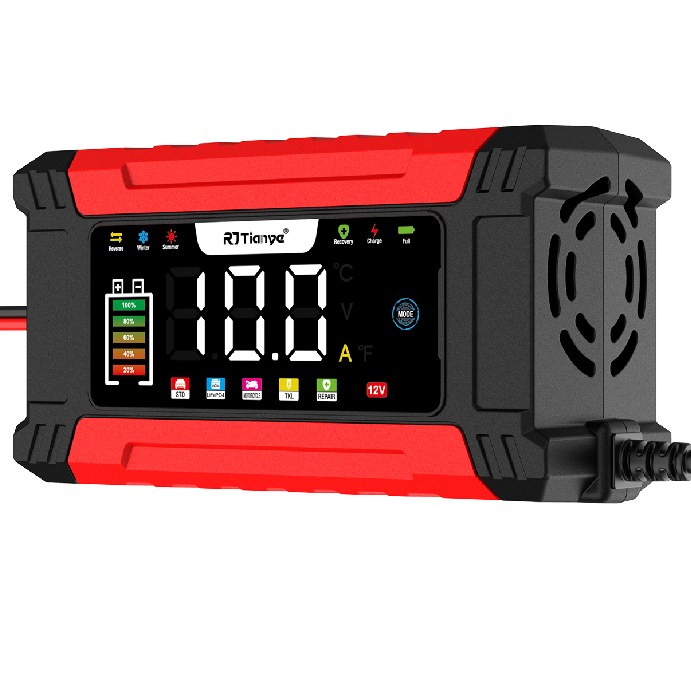Зарядный прибор RJ Tianye 12V 10А импульсный микропроцессорный с функцией восстановления