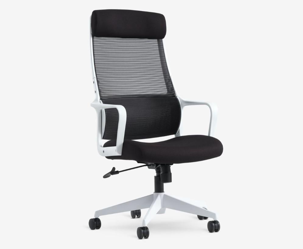 Офисное кресло 63х83х115-125 см Черный/Белый Офисное кресло 63х83х115-125 см Черный/Белый
