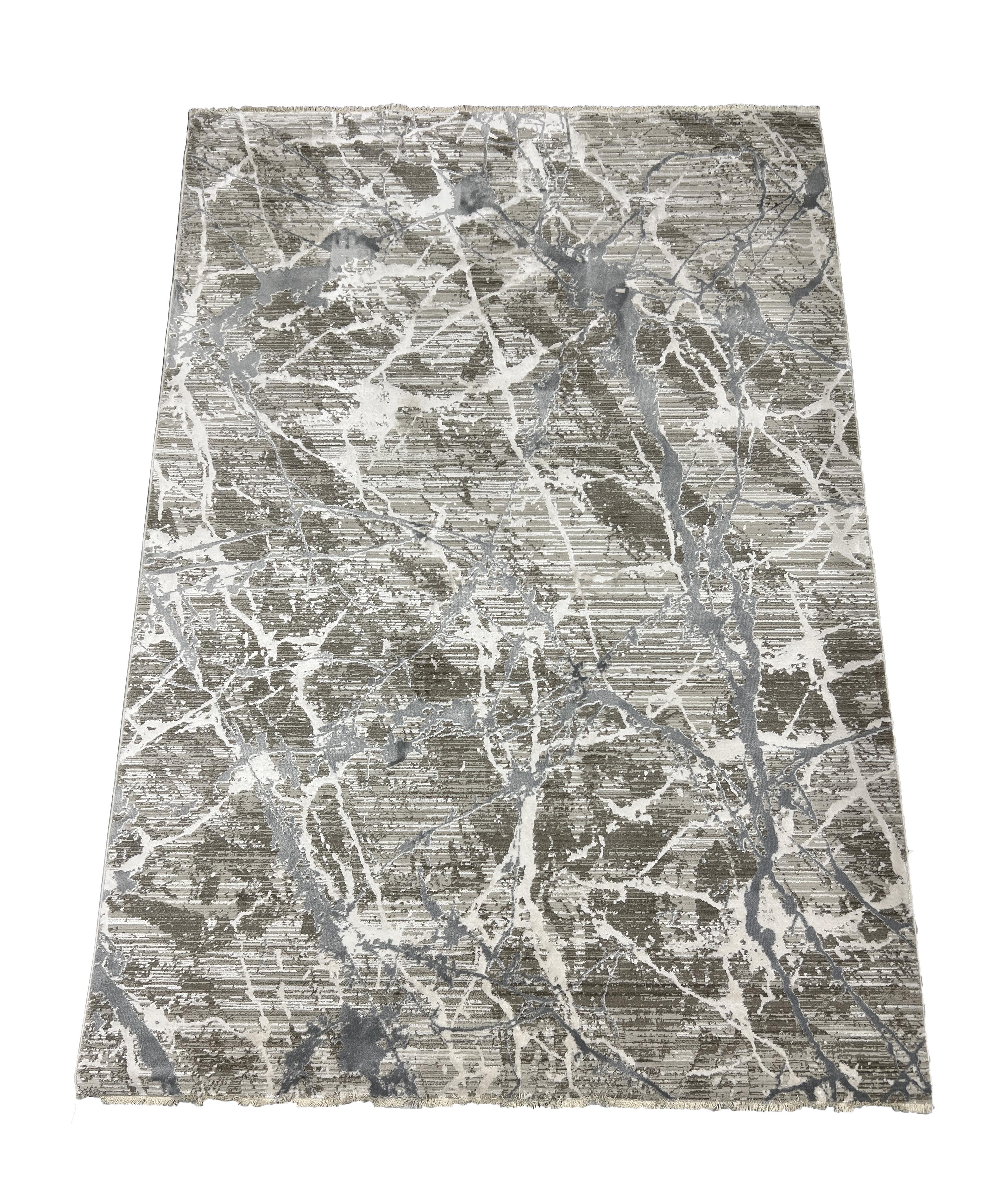 Килим Favorite віскоза 80x150 см Бежевий з блакитним (EG18I7)