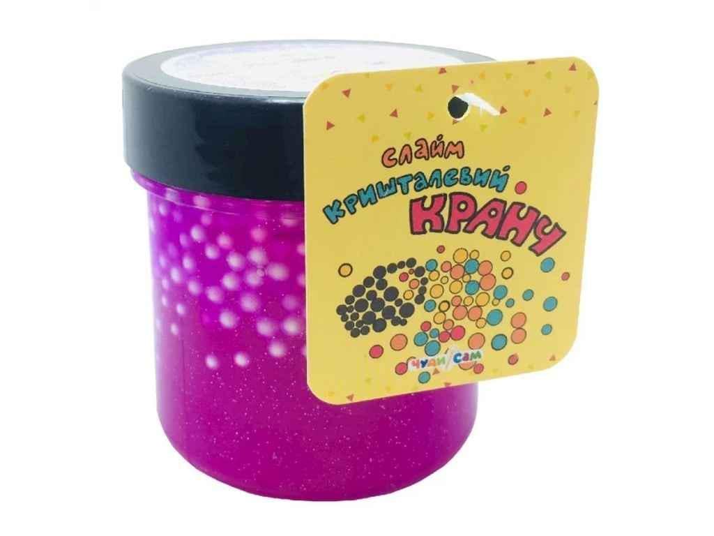 Слайм Чуди Сам кристаллический кранч неоновый 125 г Фуксия (929153)