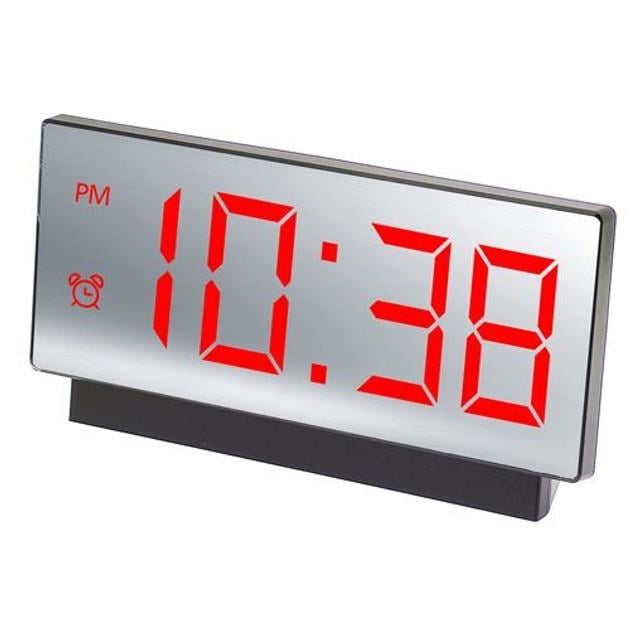 Часы сетевые цифровые VST 897L USB с зеркальным LED-экраном (2545348683)