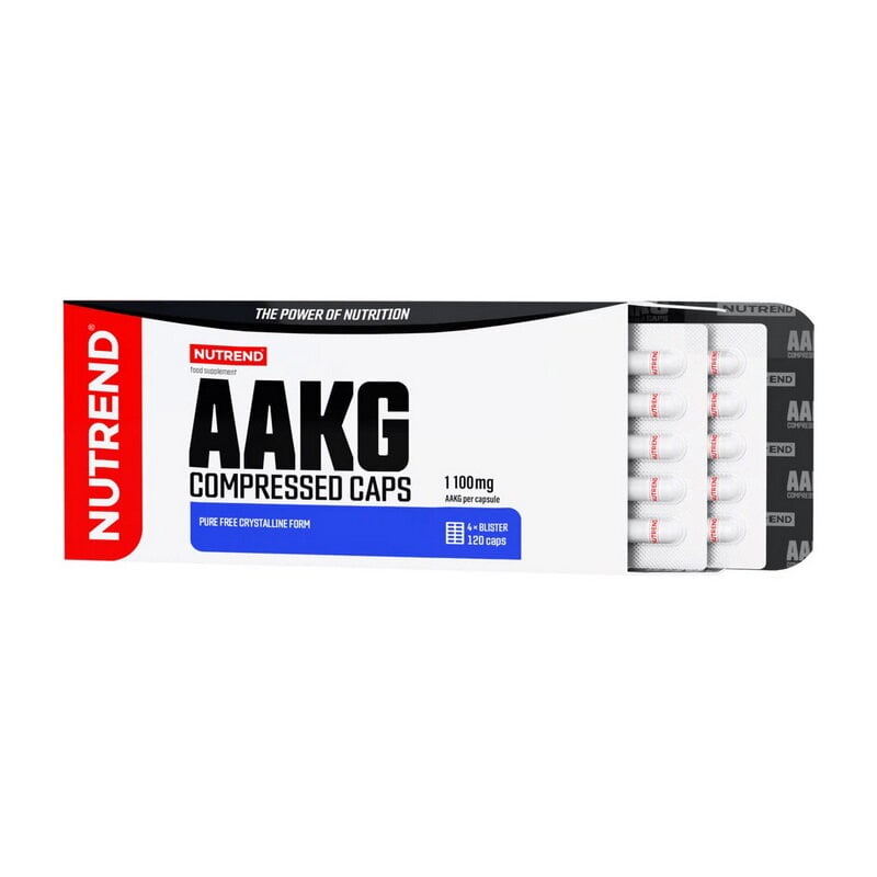 Аргинин AAK альфа-кетоглутарат Nutrend AAKG Compressed Caps 120 капс.