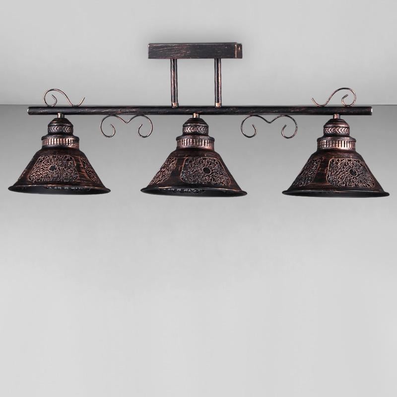 Люстра потолочная Light House DL-18300/3C Черный/Медный