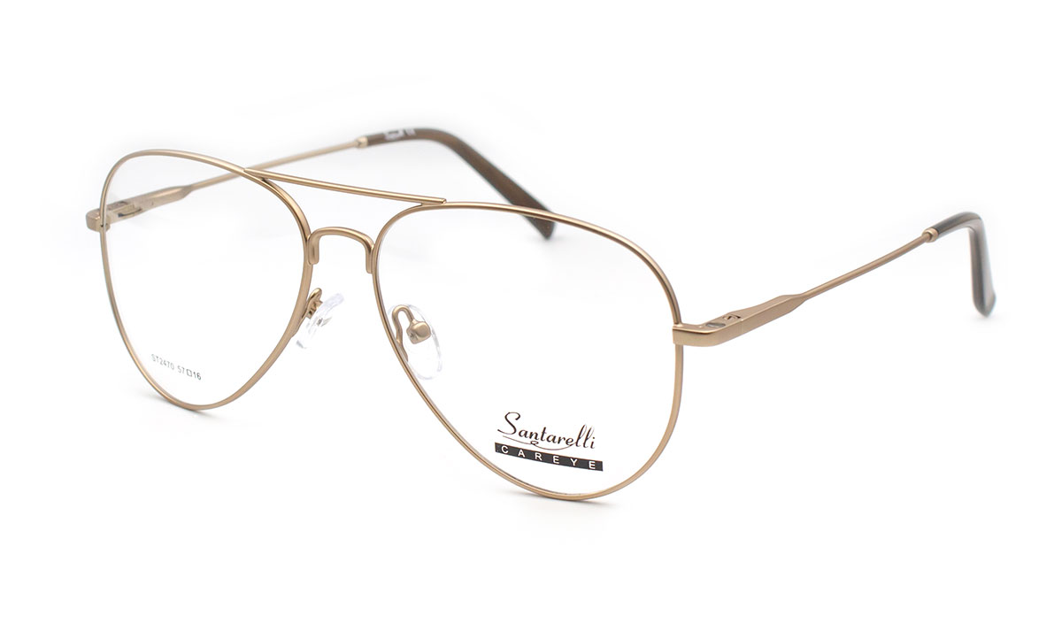 Оправа для очков Santarelli 2470-C4 авиатор с двумя магнитными насадками солнцезащитная и поляризационная (09511)