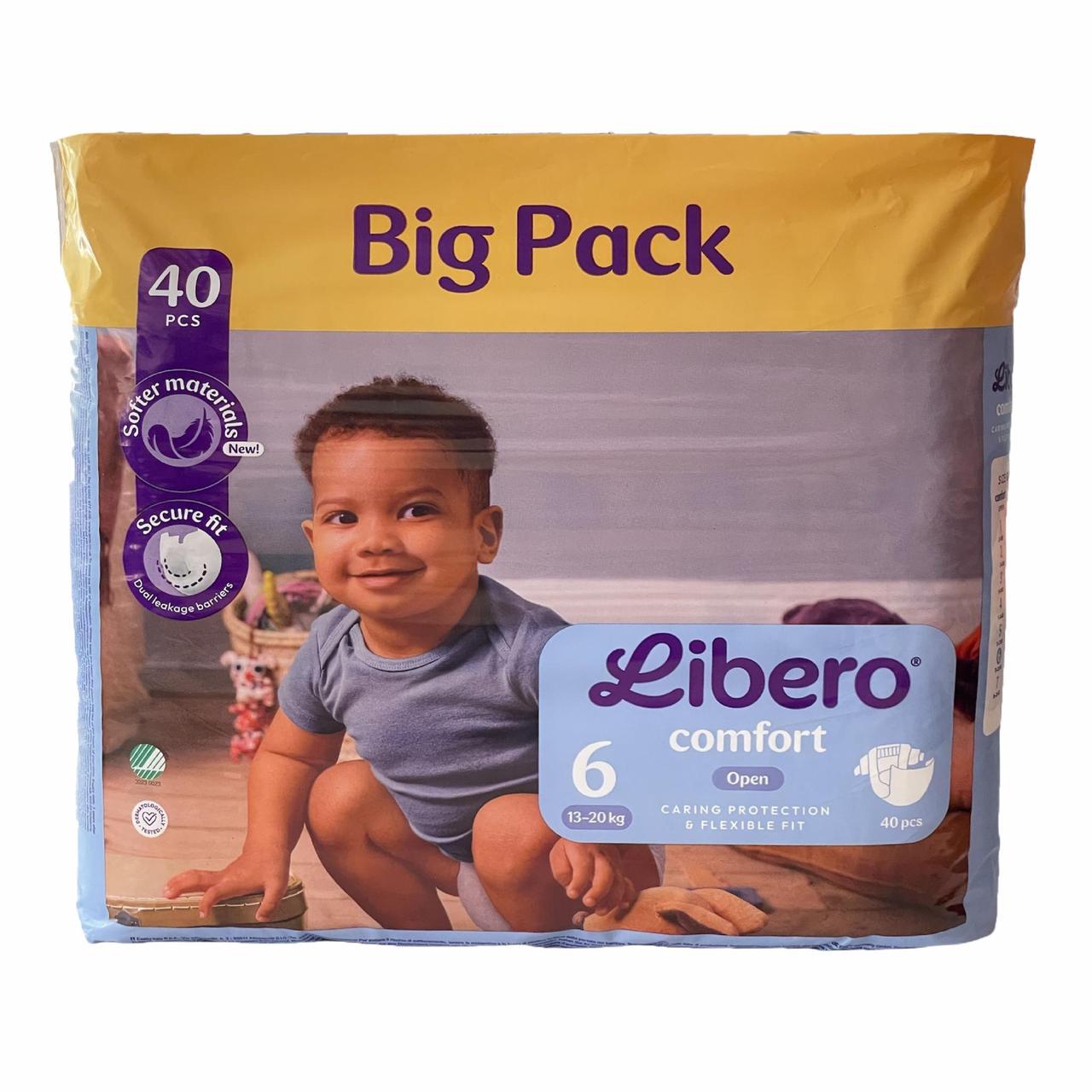 Подгузники детские Libero Comfort 6 40 шт. 13-20 кг