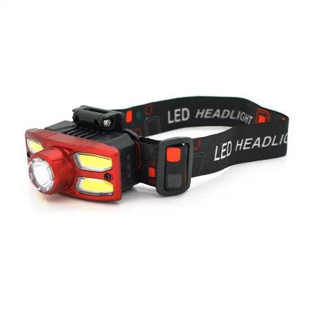 Фонарь налобный аккумуляторный XBalog 5LED-XPE+COB 4 режима/zoom/влагозащищенный/USB Красный (65050cda) Фонарь налобный аккумуляторный XBalog 5LED-XPE+COB 4 режима/zoom/влагозащищенный/USB Красный (65050cda)