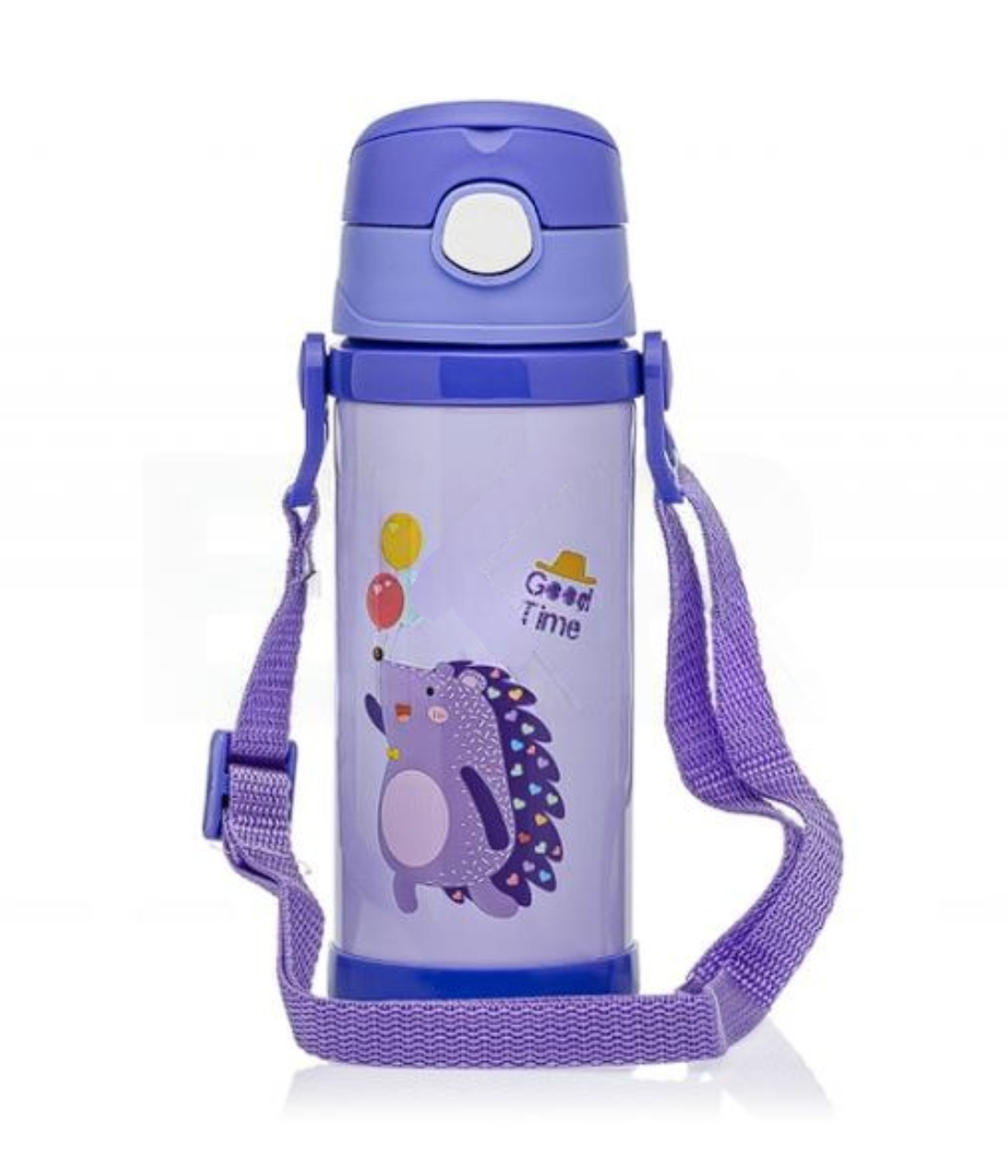 Термос поильник детский с трубочкой и ремешком Hedgehog 350 мл - фото 3 Термос поильник детский с трубочкой и ремешком Hedgehog 350 мл - фото 3