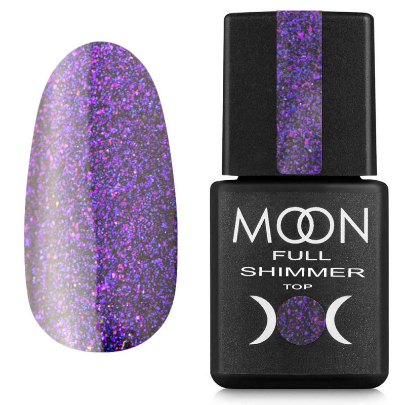 Топ для гель-лака Moon Full Shimmer Top №1031 без липкого слоя 8 мл