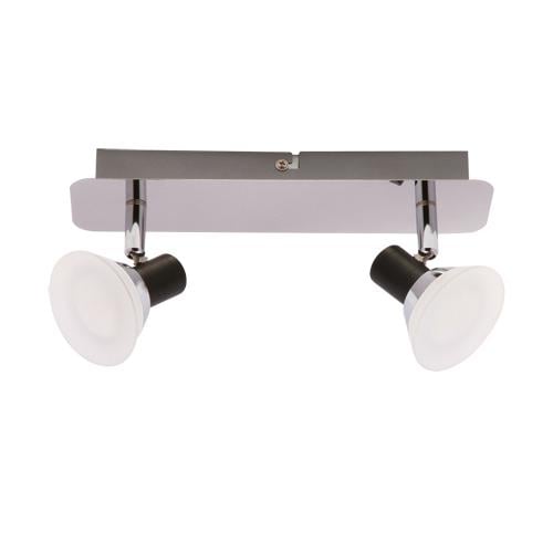 Светильник Strühm ZUZA IP44 2x6W 3000K настенный светодиодный накладной Хром (STR-02845)