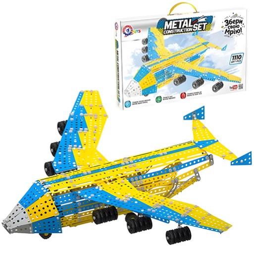 Конструктор детский металлический ТехноК Самолет "Мрія" 1110 дет. (28443318)