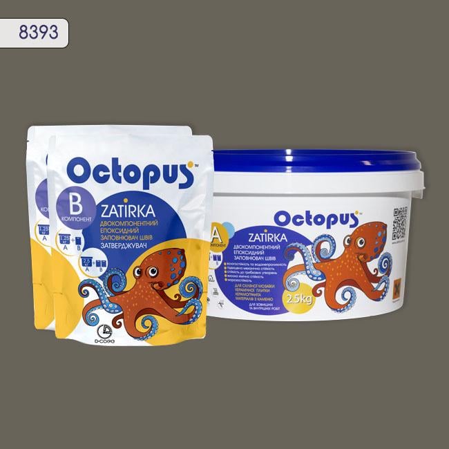 Затирка для плитки Octopus Zatirka 8393 эпоксидная 2,5 кг