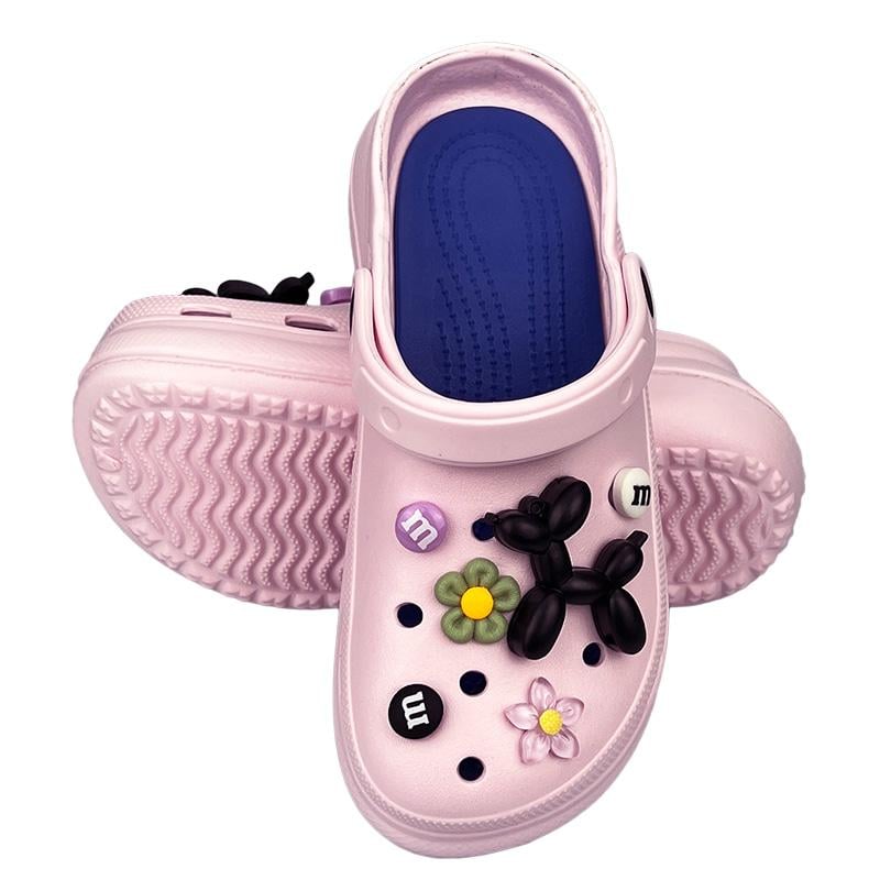 Сабо женские на платформе с джибитсами 10119-5 p. 36 23 см Розовый