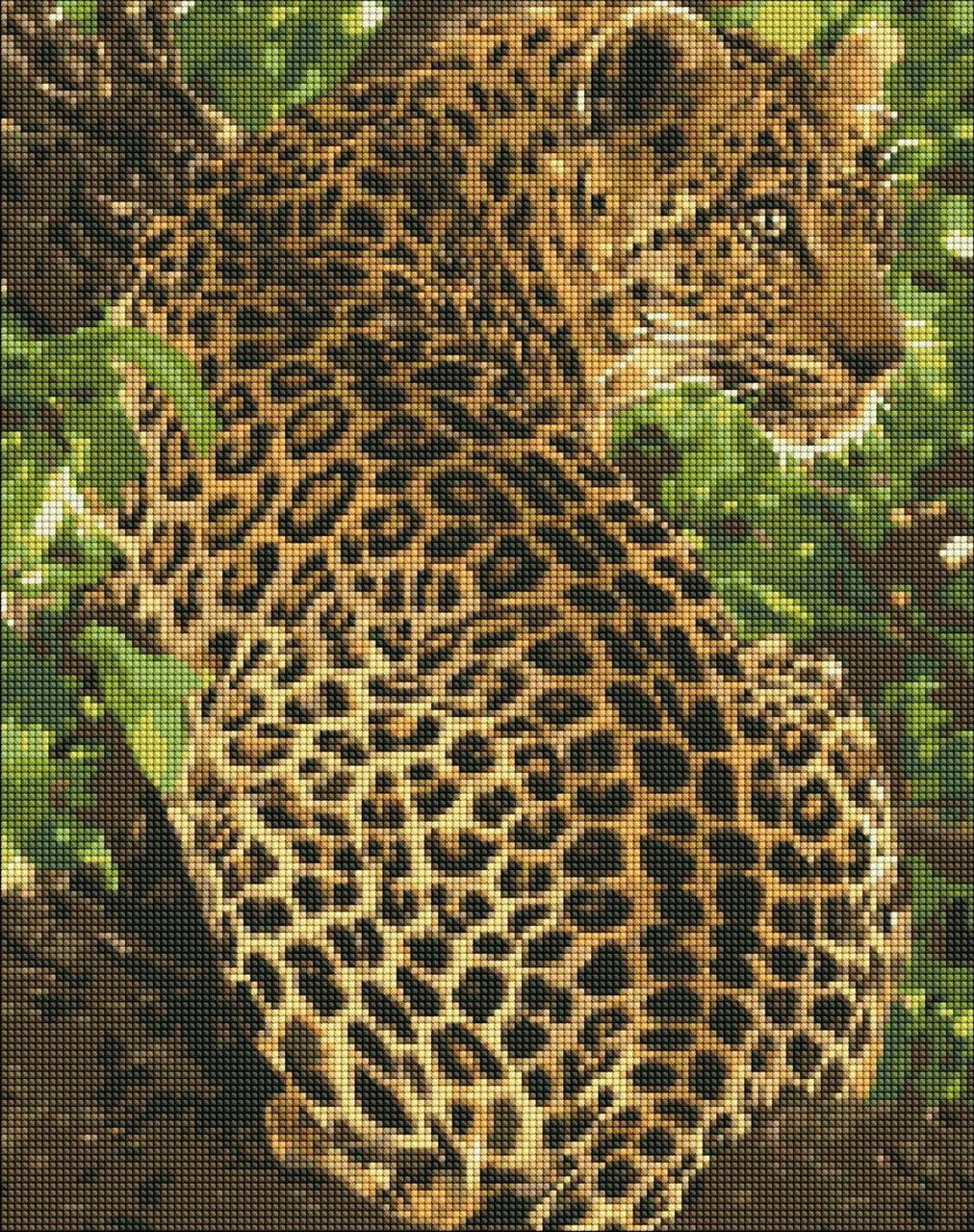 Набір алмазної мозаїки Леопард 40x50 см (AMO7118)