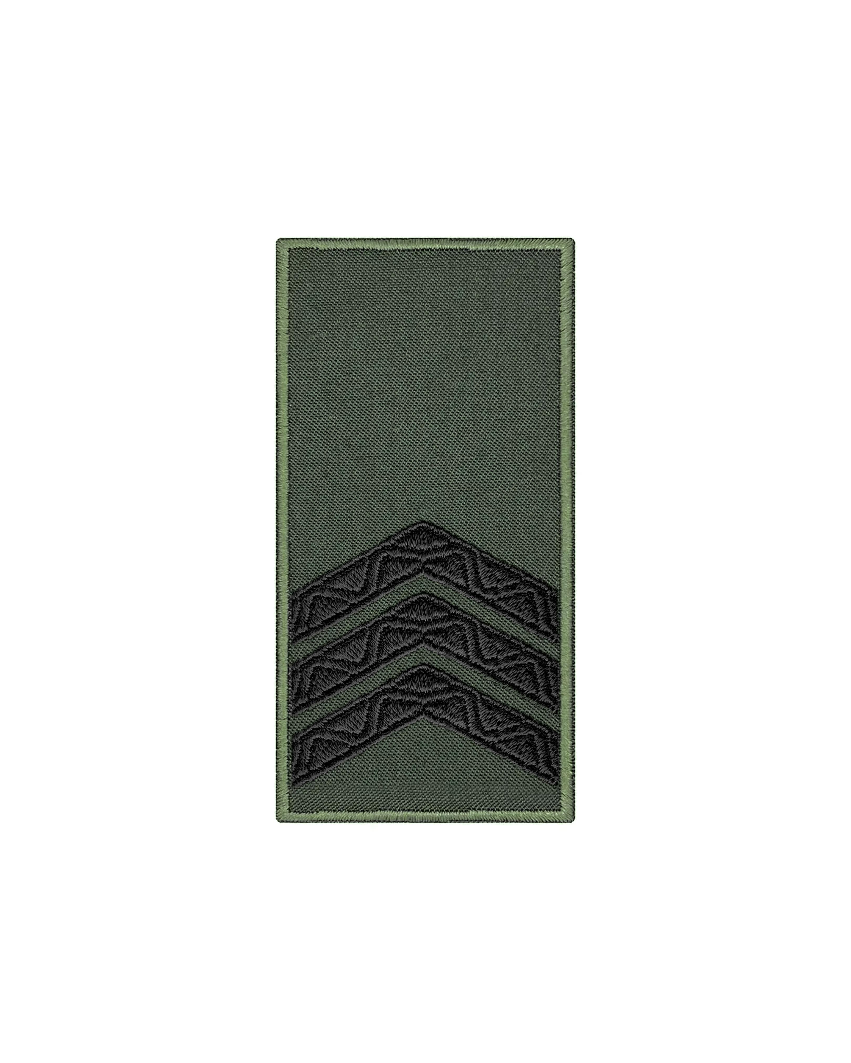 Погон Старший сержант НГУ 10х5 см Олива/Чорний (POG.NGU-5.3)