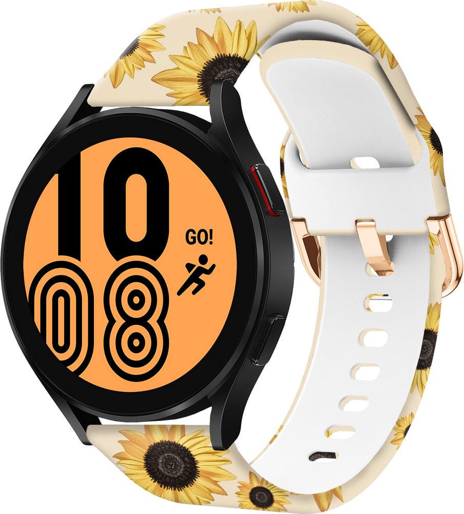 Ремінець силіконовий Colorful для Galaxy Watch 4 44 мм Sunflower Powder (37708)